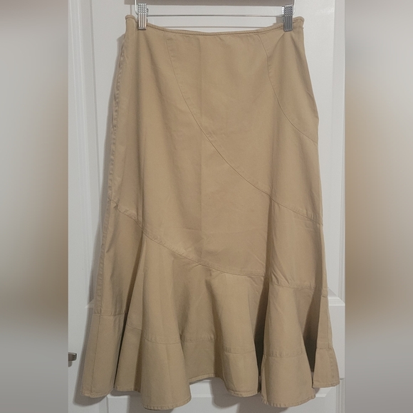 Emma James A-Line Skirt in Tan - Picture 2 of 5